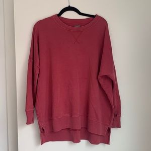 Pink oversized Aerie crewneck